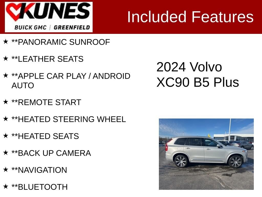 Used 2024 Volvo XC90 Plus Bright Theme