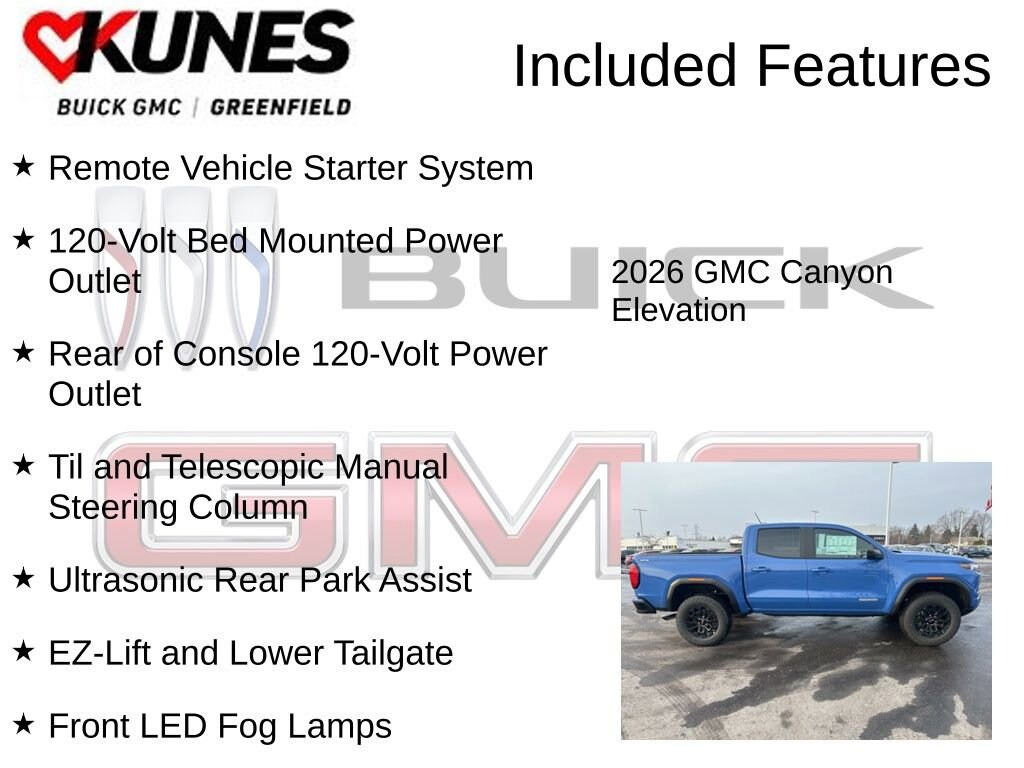 New 2026 GMC Canyon Elevation Truck