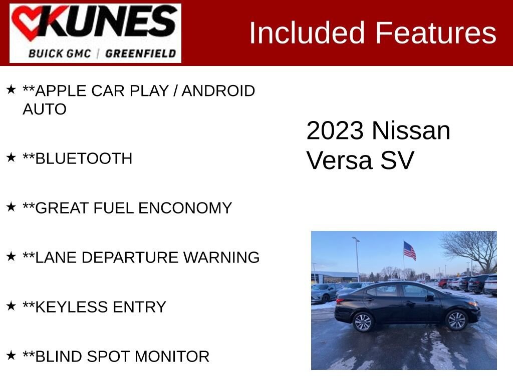 Used 2023 Nissan Versa SV
