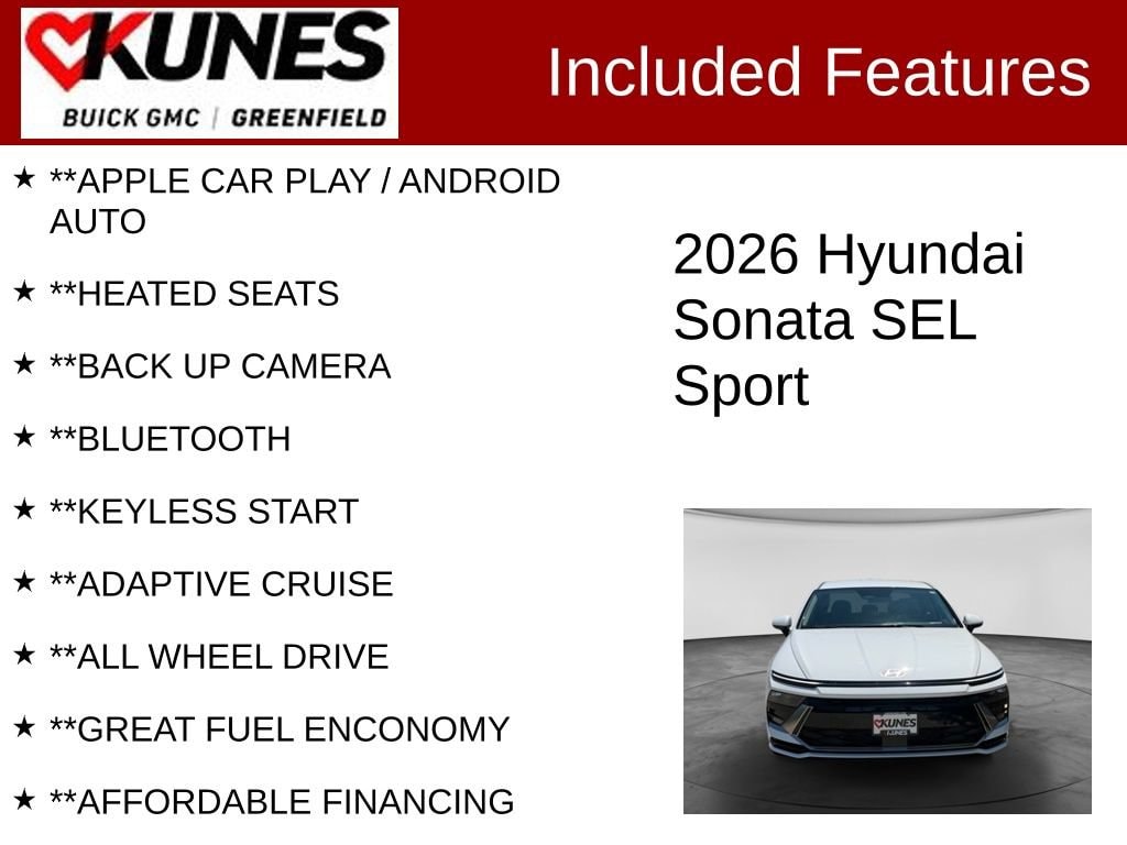 Used 2026 Hyundai Sonata SEL Sport