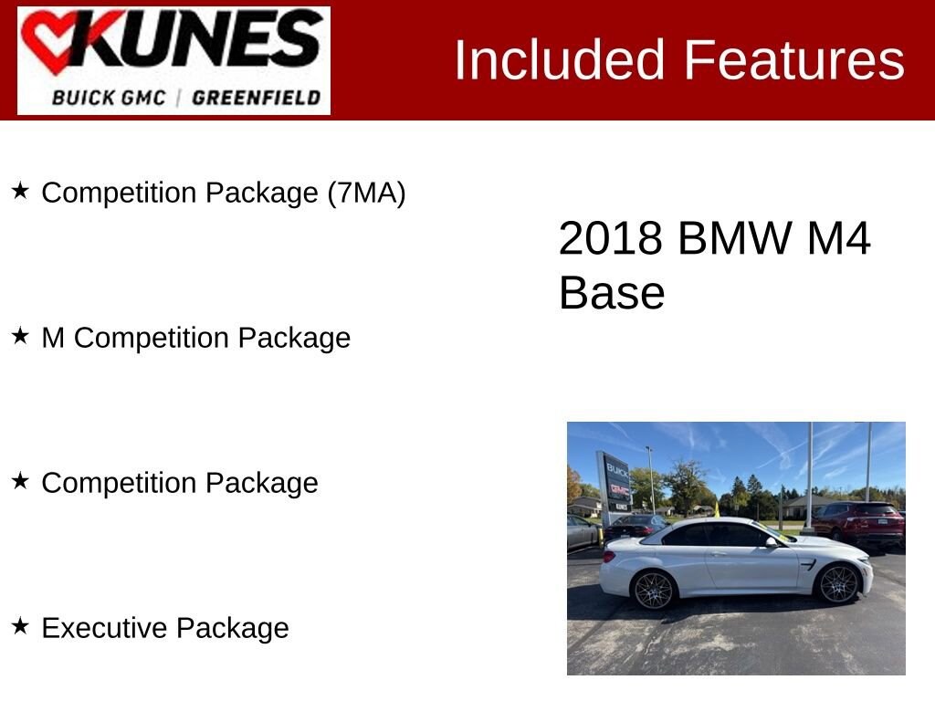 Used 2018 BMW M4 2DR Conv