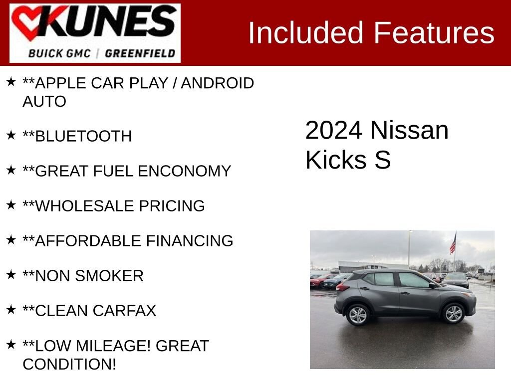 Used 2024 Nissan Kicks S