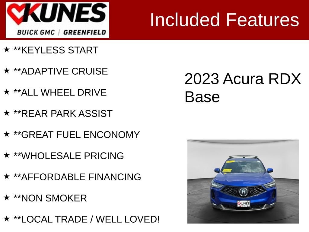 Used 2023 Acura RDX w/A-Spec Package