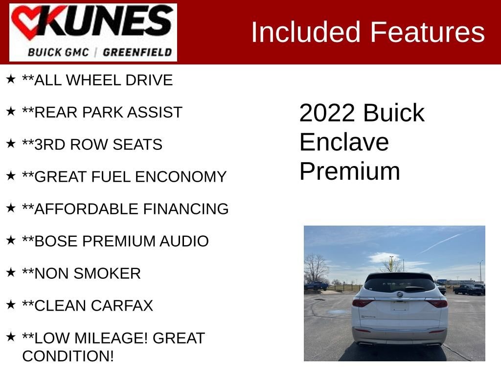 Used 2022 Buick Enclave Premium SUV