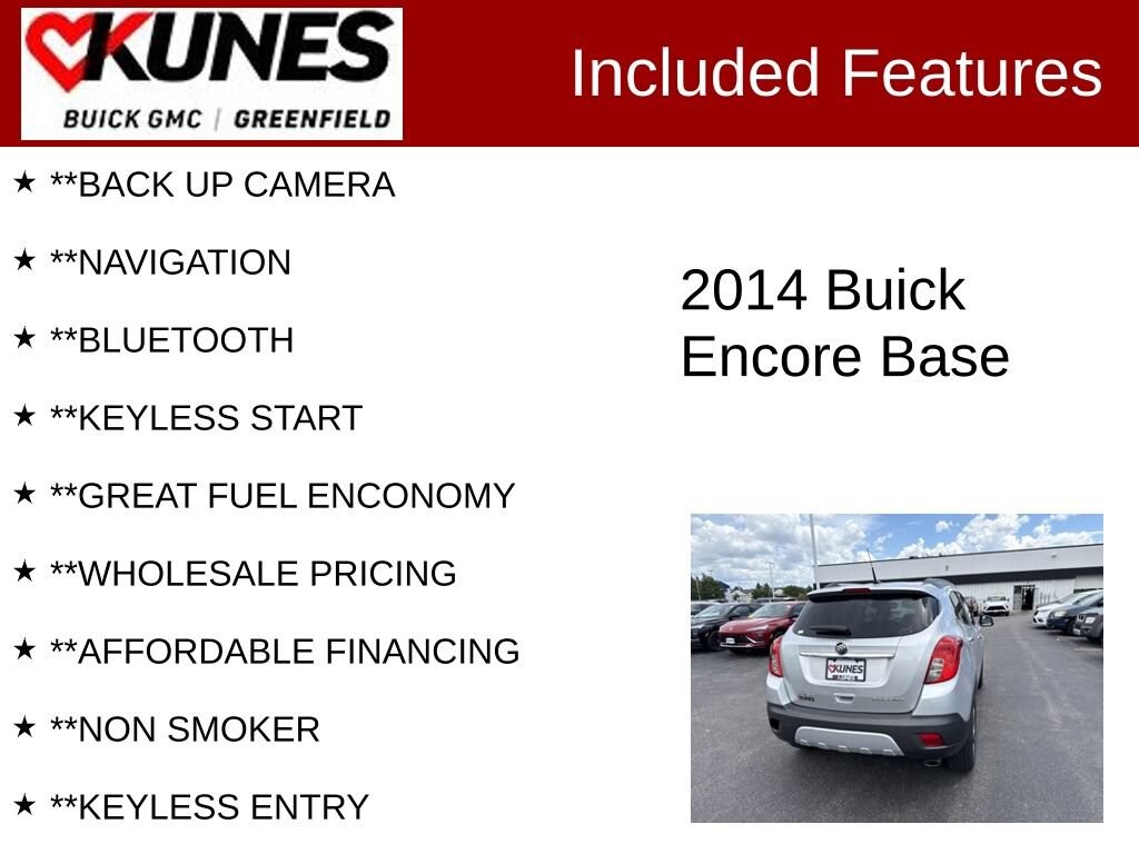 Used 2014 Buick Encore 4DR FWD SUV