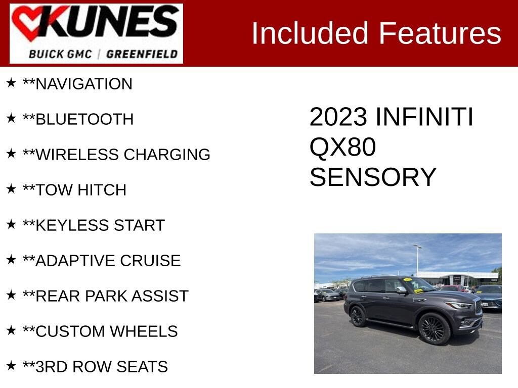 Used 2023 INFINITI QX80 Sensory