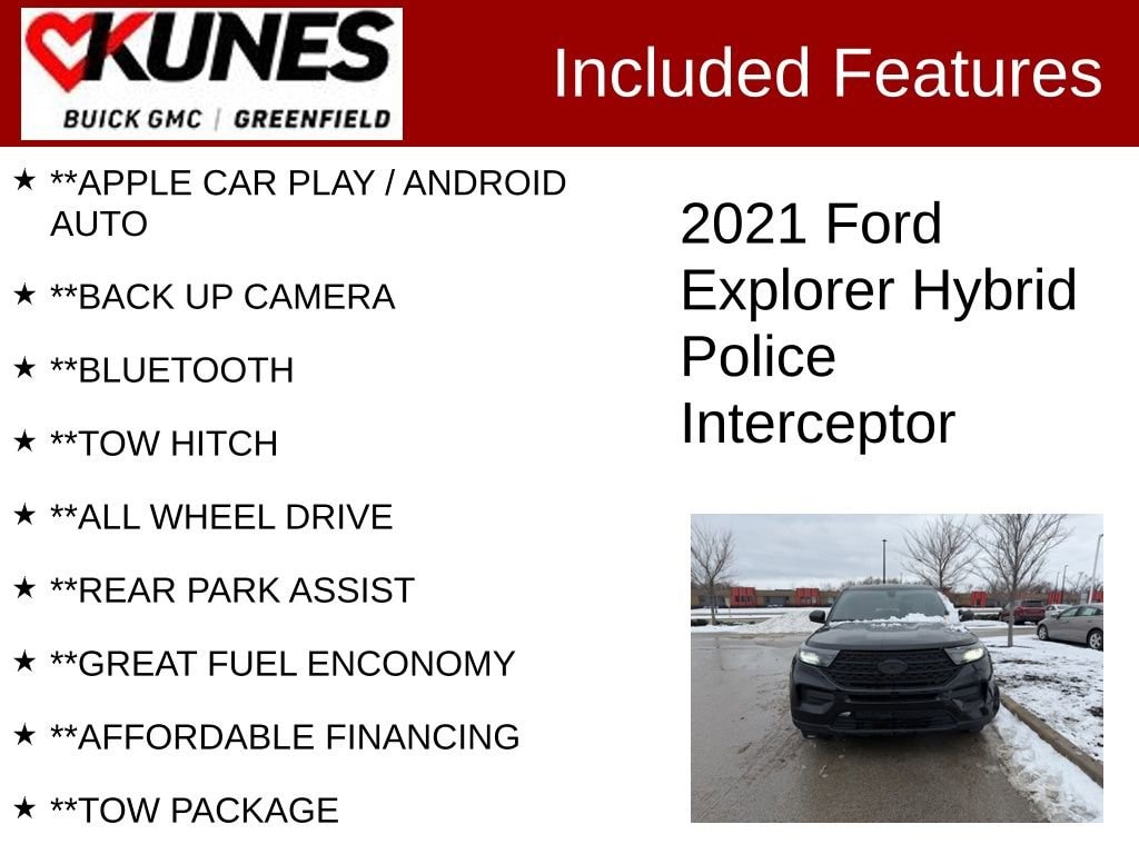 Used 2021 Ford Police Interceptor Utilit 4DR AWD