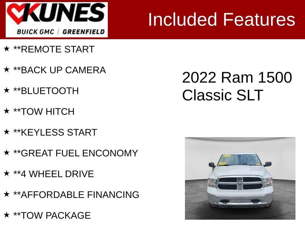 Used 2022 Ram 1500 Classic SLT