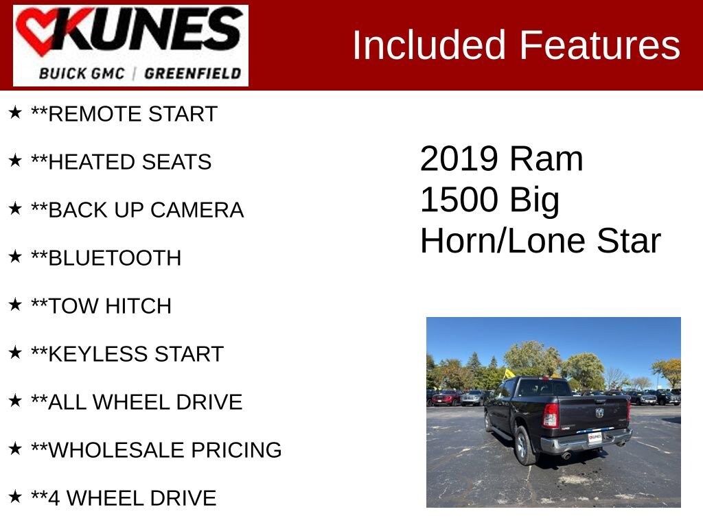 Used 2019 Ram 1500 Big Horn/Lone Star