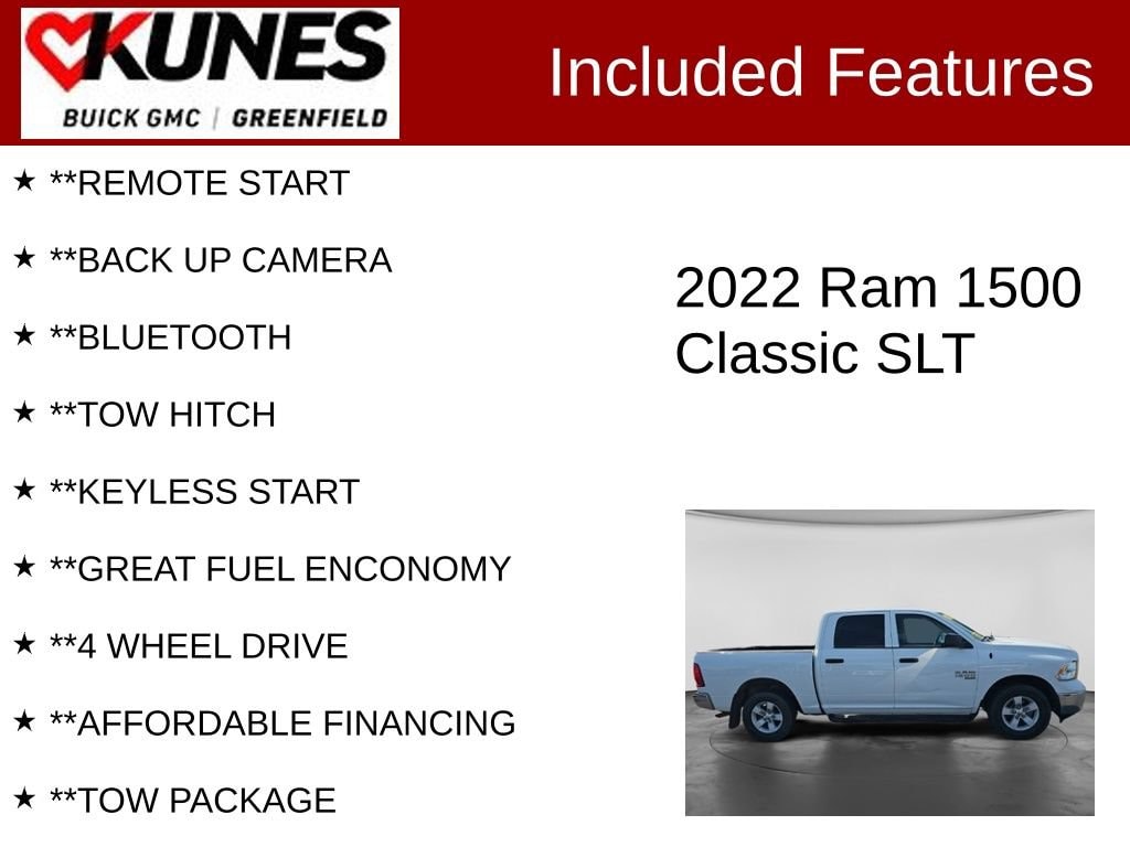 Used 2022 Ram 1500 Classic SLT