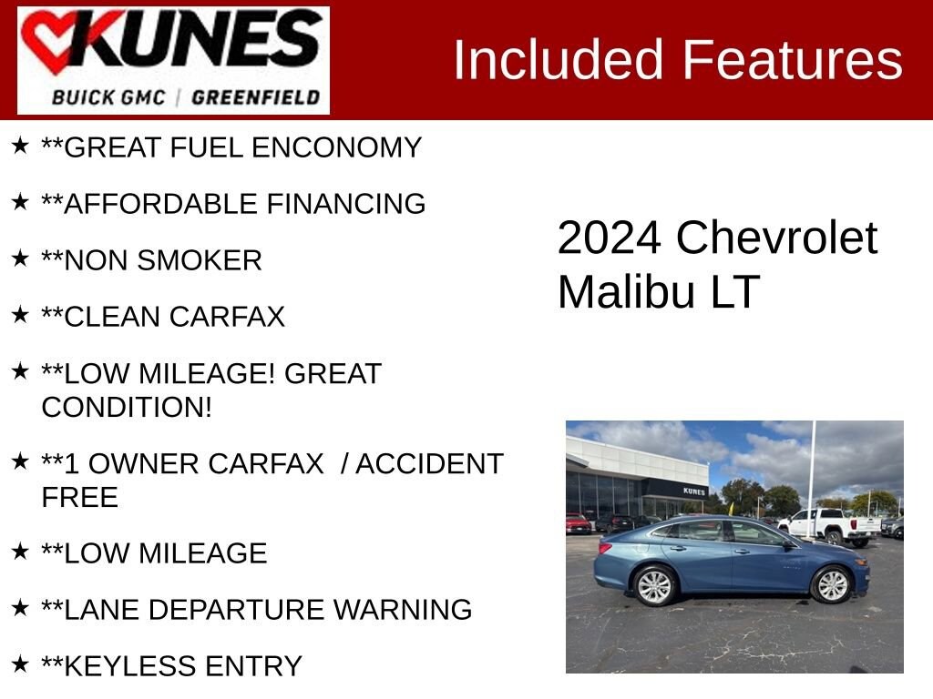 Used 2024 Chevrolet Malibu 1LT Car