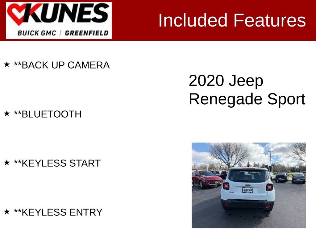 Used 2020 Jeep Renegade Sport