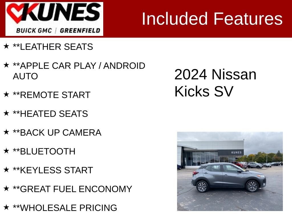 Used 2024 Nissan Kicks SV