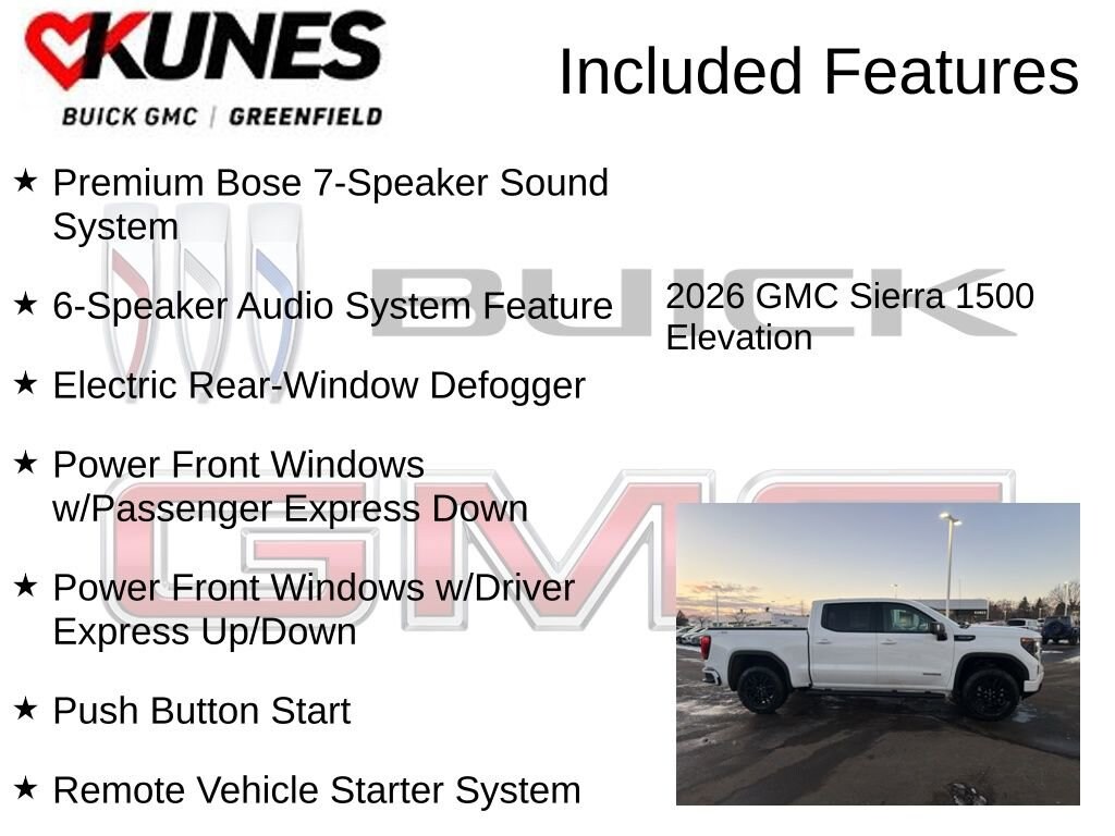 New 2026 GMC Sierra 1500 Elevation Truck