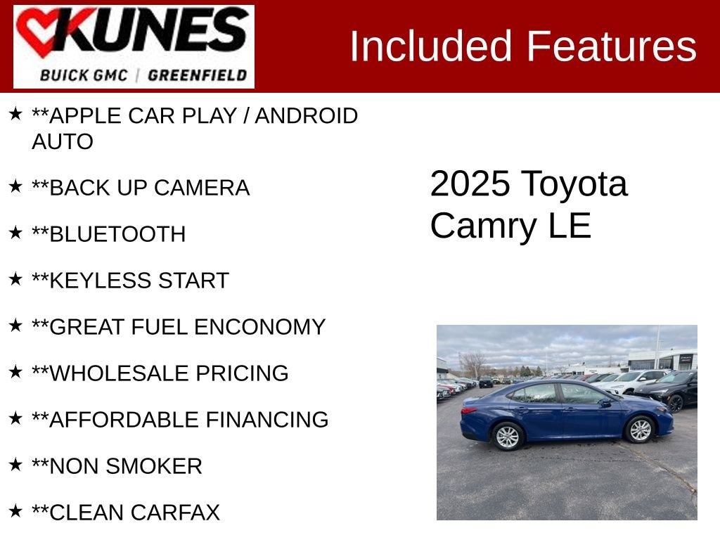 Used 2025 Toyota Camry LE