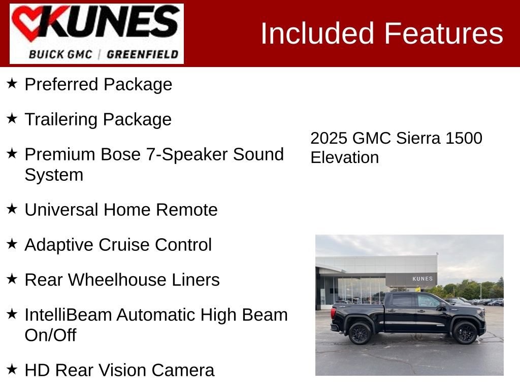 New 2025 GMC Sierra 1500 Elevation Truck