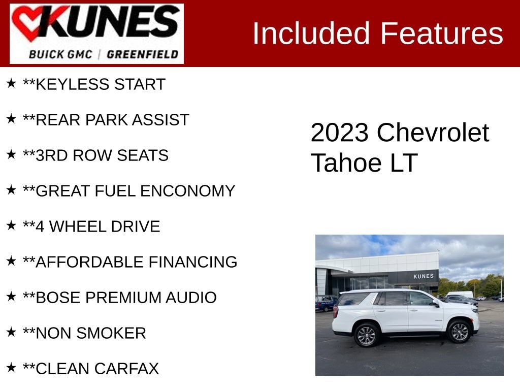 Used 2023 Chevrolet Tahoe LT SUV
