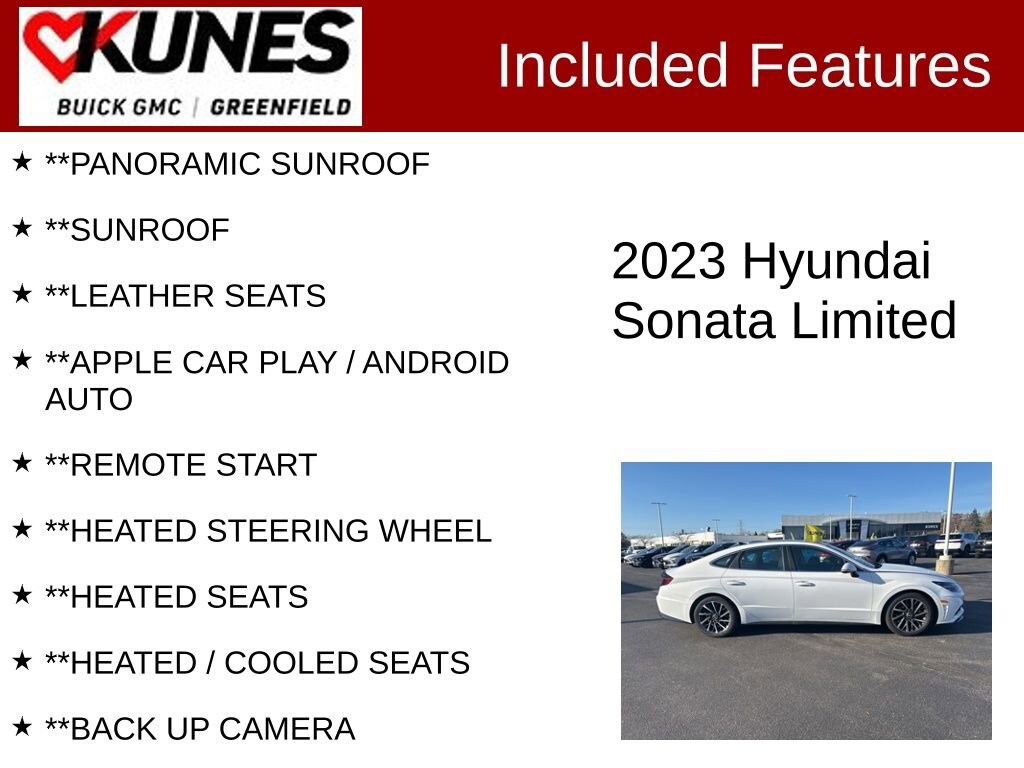 Used 2023 Hyundai Sonata Limited