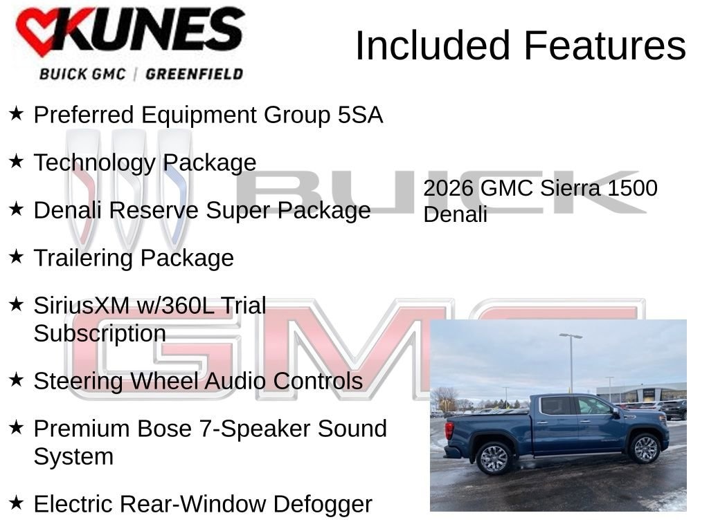 New 2026 GMC Sierra 1500 Denali Truck