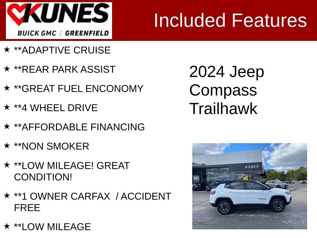 Used 2024 Jeep Compass Trailhawk
