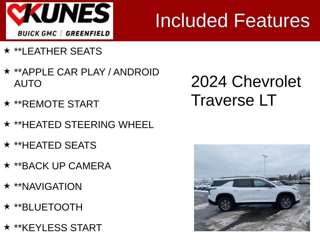 Used 2024 Chevrolet Traverse LT SUV