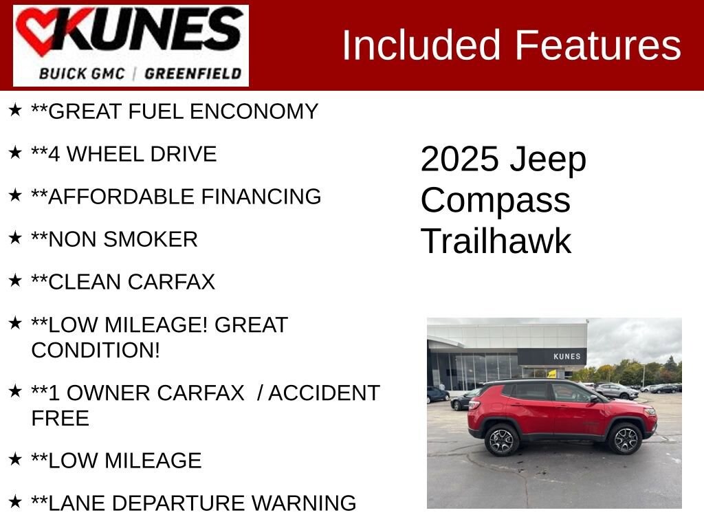 Used 2025 Jeep Compass Trailhawk