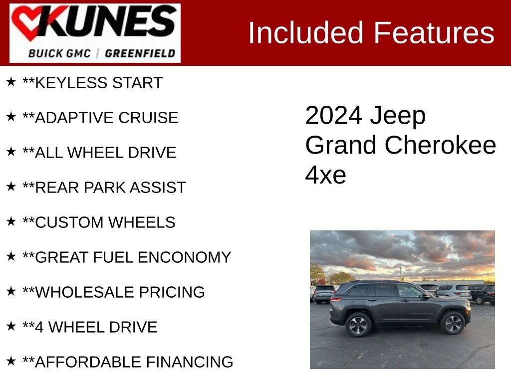 Used 2024 Jeep Grand Cherokee 4xe 4DR 4WD