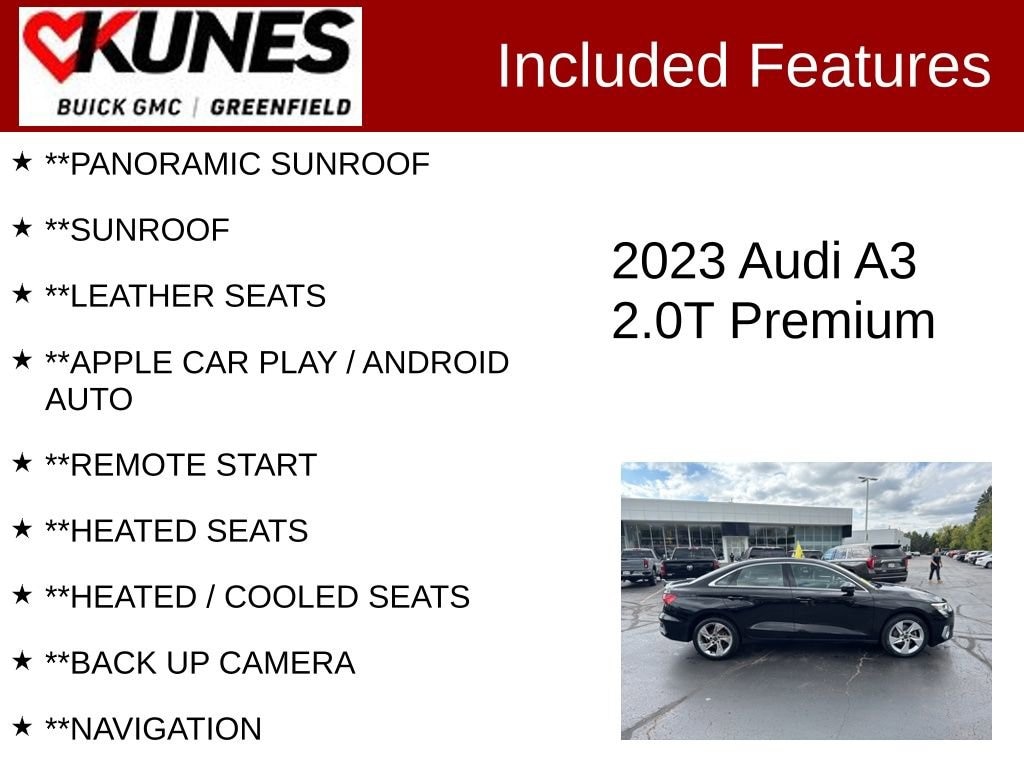 Used 2023 Audi A3 Premium