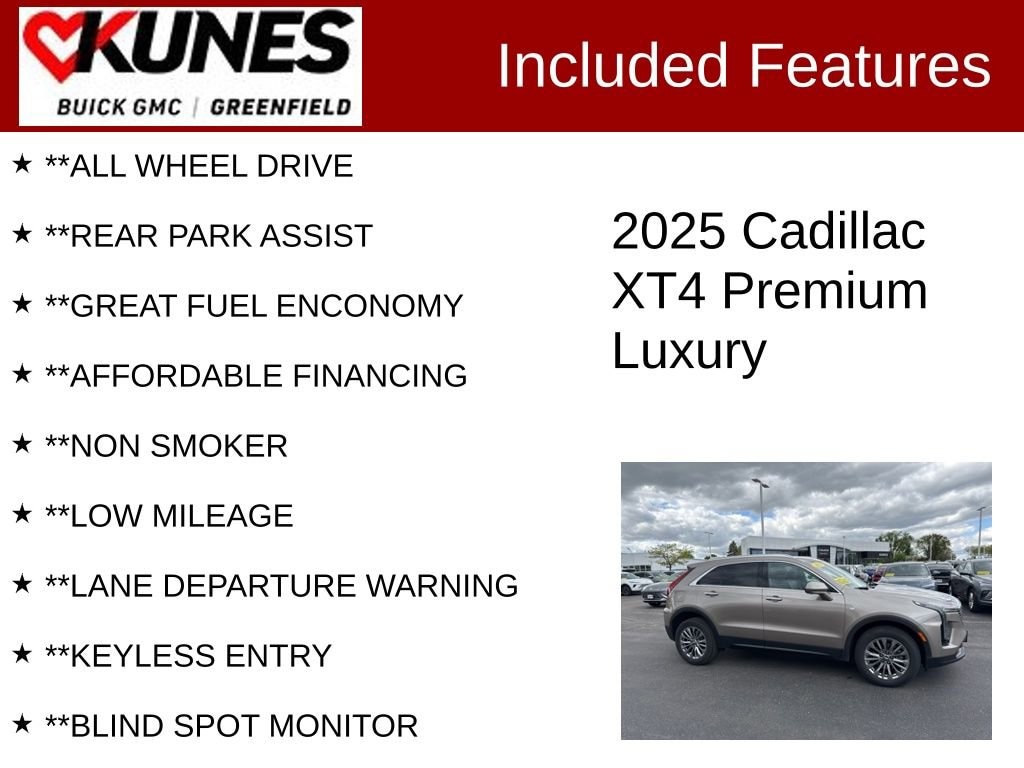 Used 2025 CADILLAC XT4 Premium Luxury SUV
