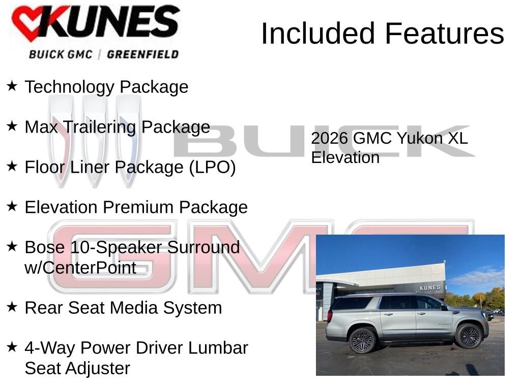 New 2026 GMC Yukon XL Elevation SUV