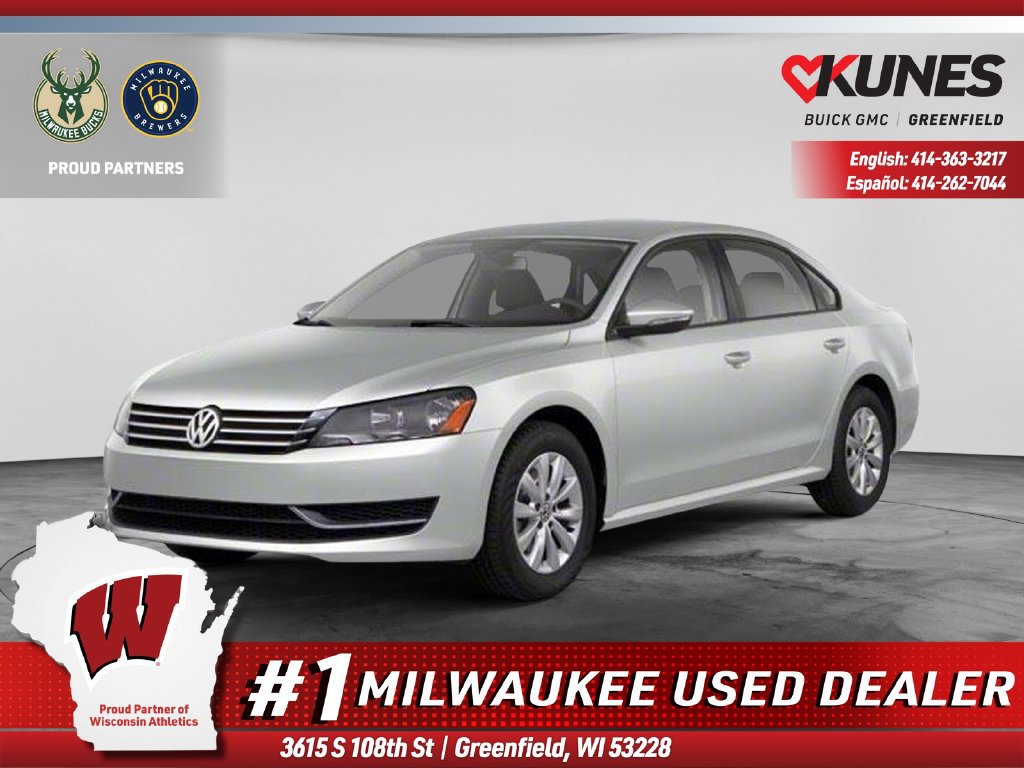Used 2013 Volkswagen Passat S with VIN 1VWAP7A38DC059168 for sale in Greenfield, WI