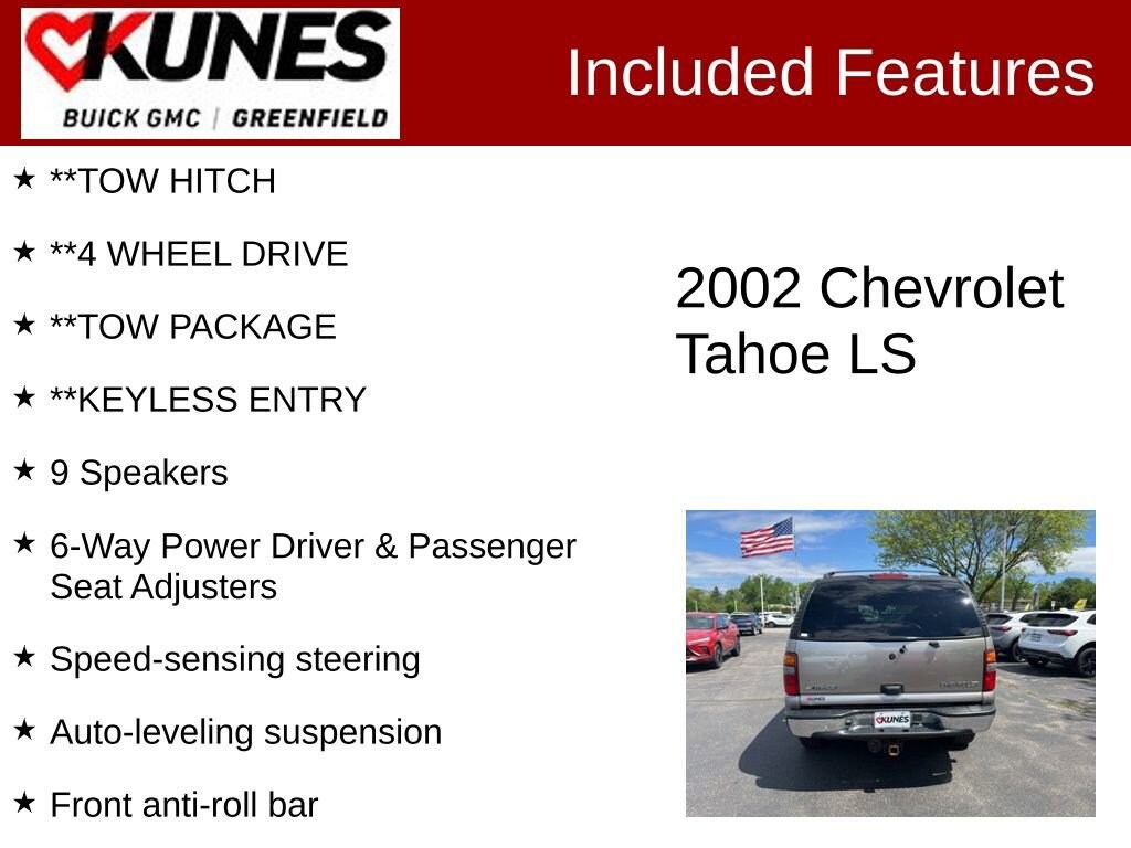 Used 2002 Chevrolet Tahoe LS SUV