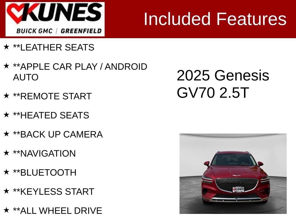 Used 2025 Genesis GV70 2.5T