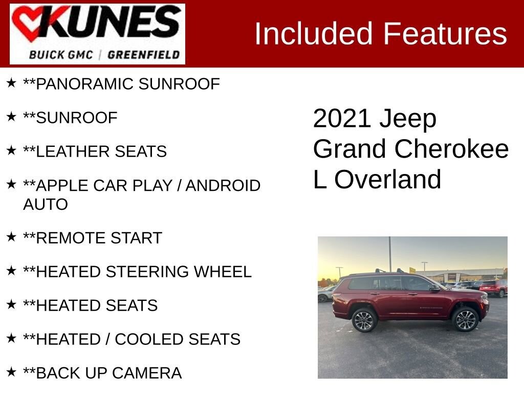 Used 2021 Jeep Grand Cherokee L Overland