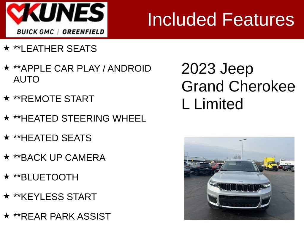 Used 2023 Jeep Grand Cherokee L Limited with VIN 1C4RJKBG5P8824095 for sale in Greenfield, WI