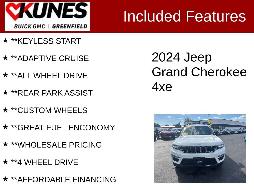 Used 2024 Jeep Grand Cherokee 4xe 4DR 4WD