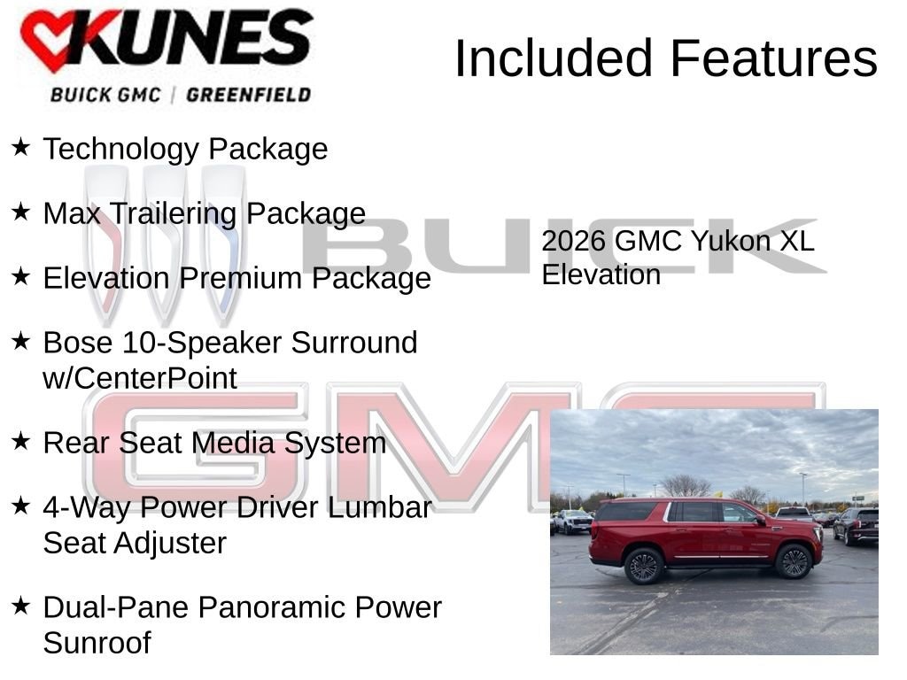 New 2026 GMC Yukon XL Elevation SUV