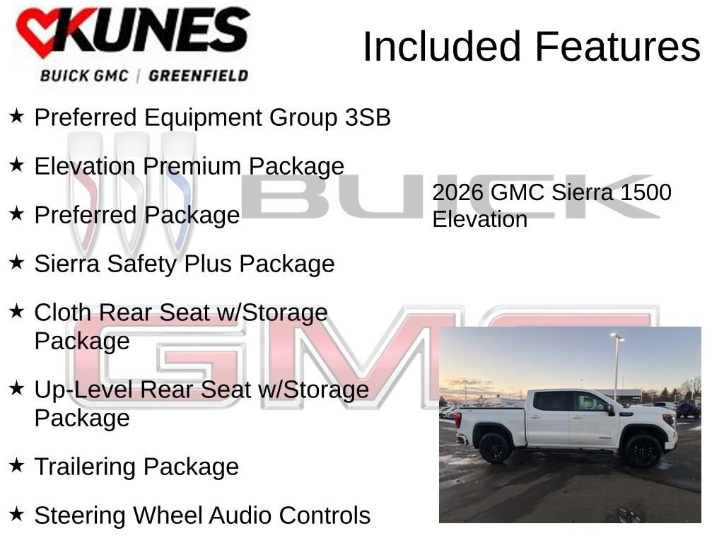 New 2026 GMC Sierra 1500 Elevation Truck