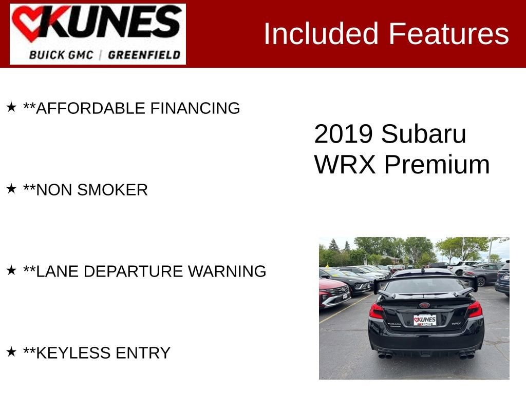 Used 2019 Subaru WRX Premium