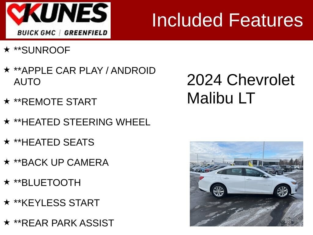 Used 2024 Chevrolet Malibu 1LT Car