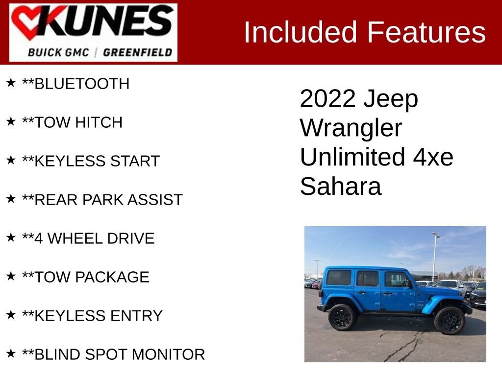 Used 2022 Jeep Wrangler 4xe Unlimited Sahara