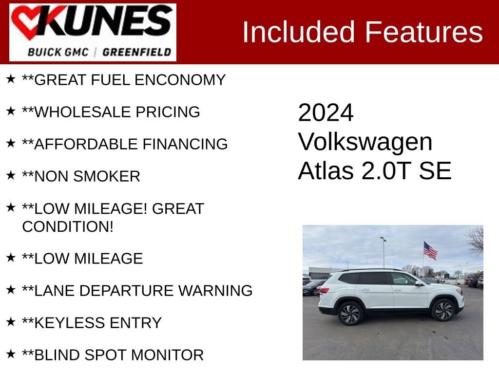 Used 2024 Volkswagen Atlas 2.0T SE w/Technology