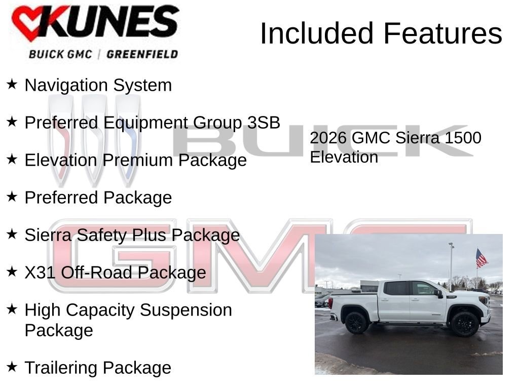 New 2026 GMC Sierra 1500 Elevation Truck