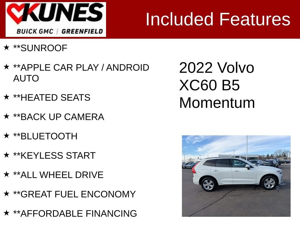 Used 2022 Volvo XC60 Momentum