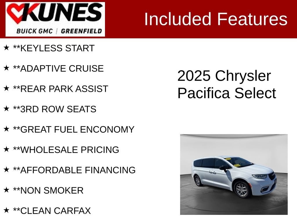 Used 2025 Chrysler Pacifica Select