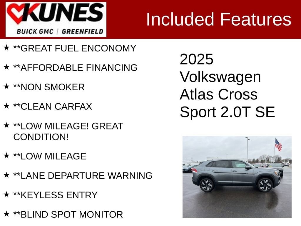 Used 2025 Volkswagen Atlas Cross Sport 2.0T SE w/Technology