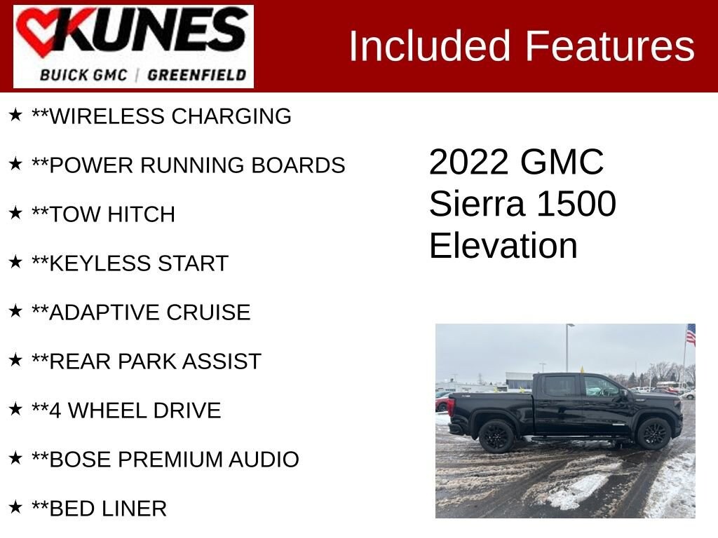 Used 2022 GMC Sierra 1500 Elevation Truck