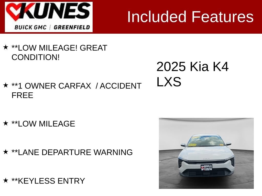 Used 2025 Kia K4 LXS
