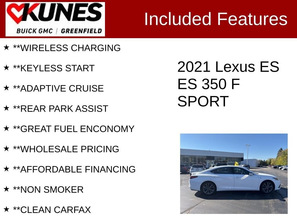 Used 2021 Lexus ES ES 350 F Sport