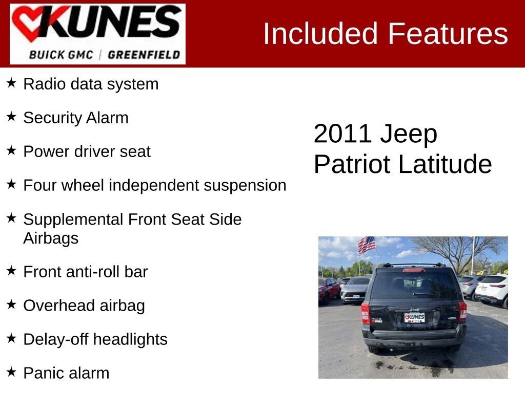 Used 2011 Jeep Patriot Latitude